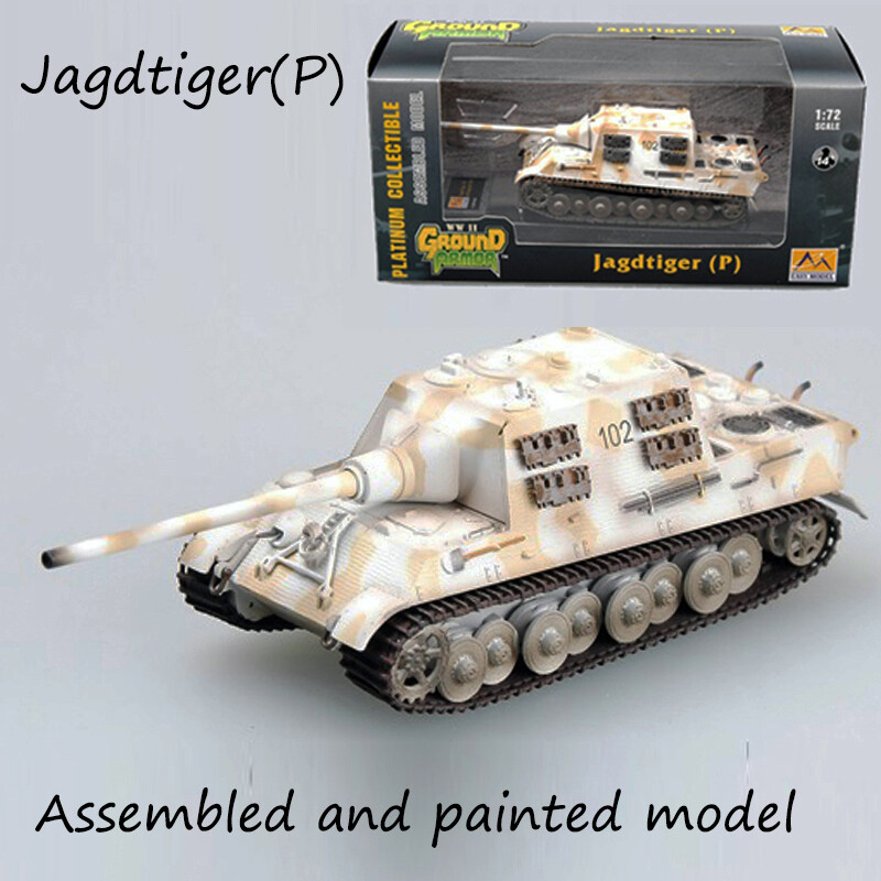 WWII Germany Jagdtiger Porsche snow camouflage tank 1/72 no