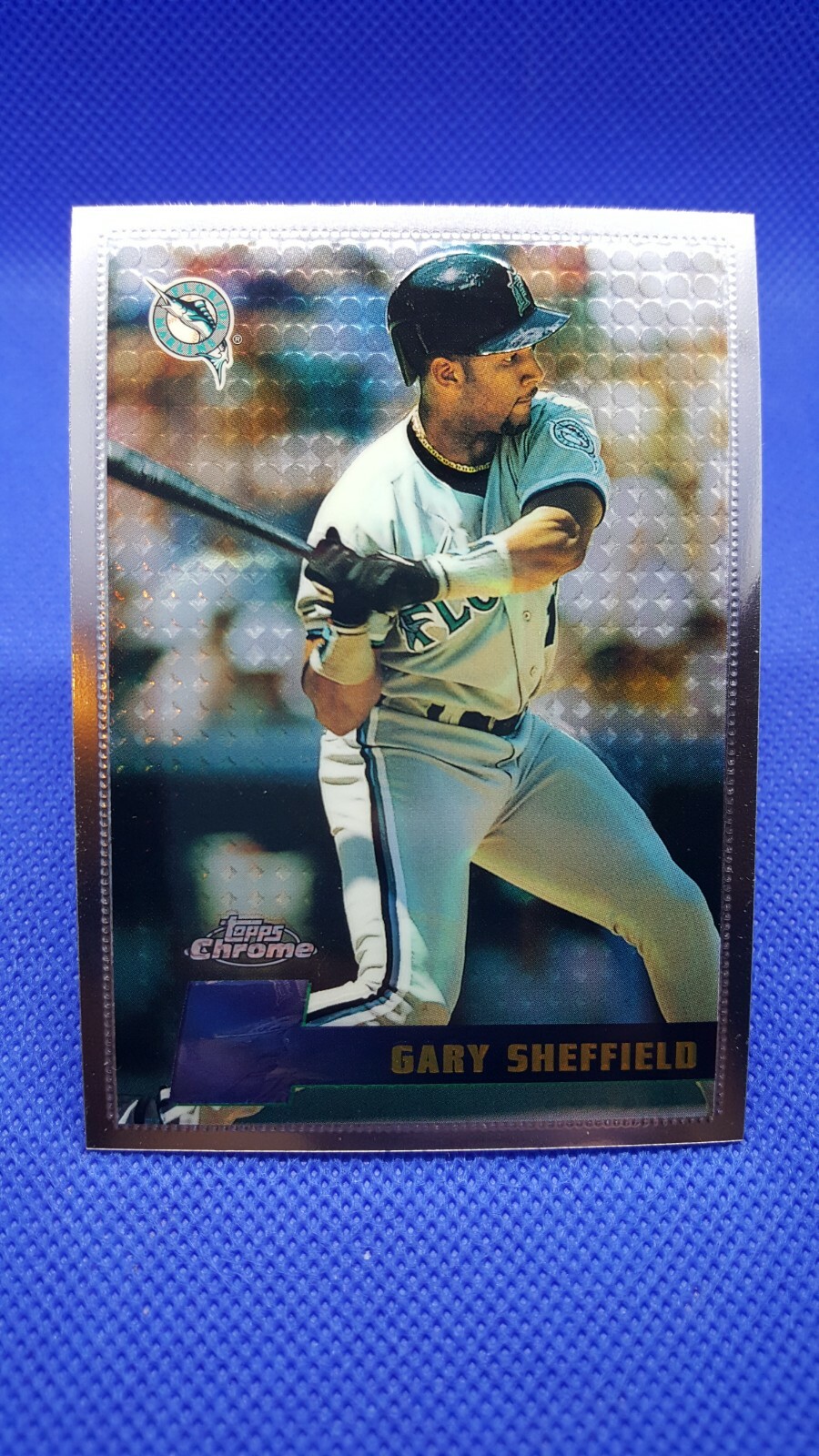1996 Topps Chrome GARY SHEFFIELD card #27 FLORIDA MARLINS Miami Baseball