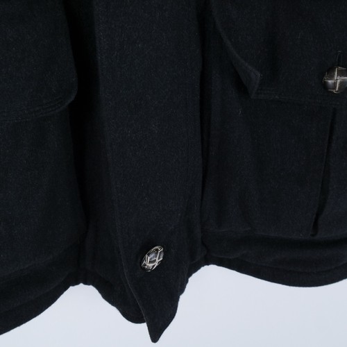 Herrenjacke 2XL Größe UK 50 Vintage anthrazit SYMPATEX Wollmantel - Bild 9 von 13