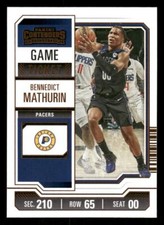 2023-24 Panini Contenders #10 Bennedict Mathurin Game Ticket Bronze