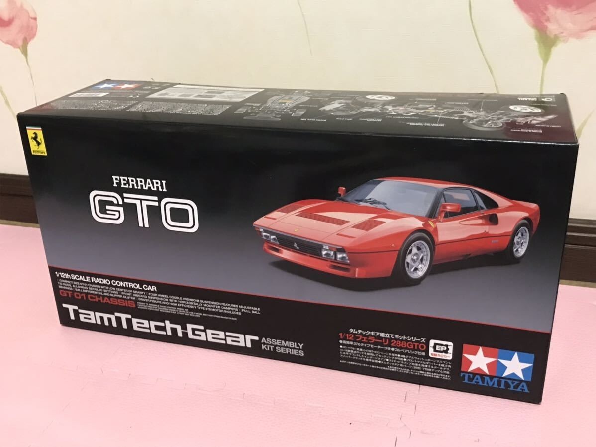 TAMIYA 1/12 TamTech-Gear FERRARI 288 GTO GT-01 RC Car TAMIYA 1/12 TamTech-Gear FERRARI 288 GTO GT-01 RC Car