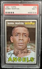 1967 Topps Bubba Morton PSA 7 NM #79 Vintage Angeles