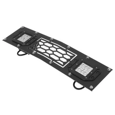 Fits 2015-2019 Chevy Silverado 2500/3500 Bumper Stainless Black Mesh LED Grille