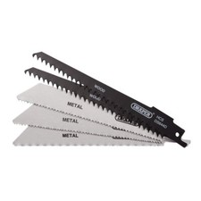 150MM ASSORTED RECIPROCATING SAW BLADES FOR MULTI PURPOSE CUTTING DRAPER 52517