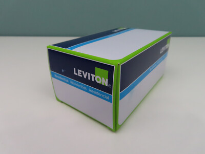 Leviton 688-W, 125 V, 15A, NEMA 5-15R, White, Clock Hanger Receptacle, 1 pc, New