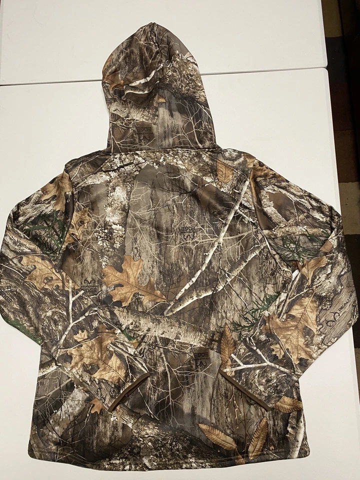 Women's Realtree Camo Tech Hoodie with Face Gaiter, Scent Control, Wicking L - Image 3 of 4