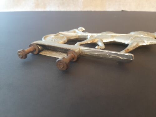 Vintage Automobile Hood Ornament or Trophy Topper Jockey Cart Sulky Horse Races - Picture 6 of 12