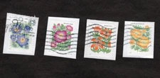 #5676-9 Mountain Flora Stamps, Used Se-Tenent Set of 4, On Paper