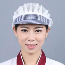 Mesh Chef Hats Catering Hair Net Peaked Hat Work   with Brim for Adults