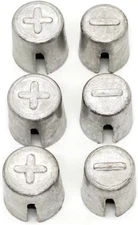 6 Pieces Battery Terminals Post Lead Shims Car Battery Post Caps Adapter Termina