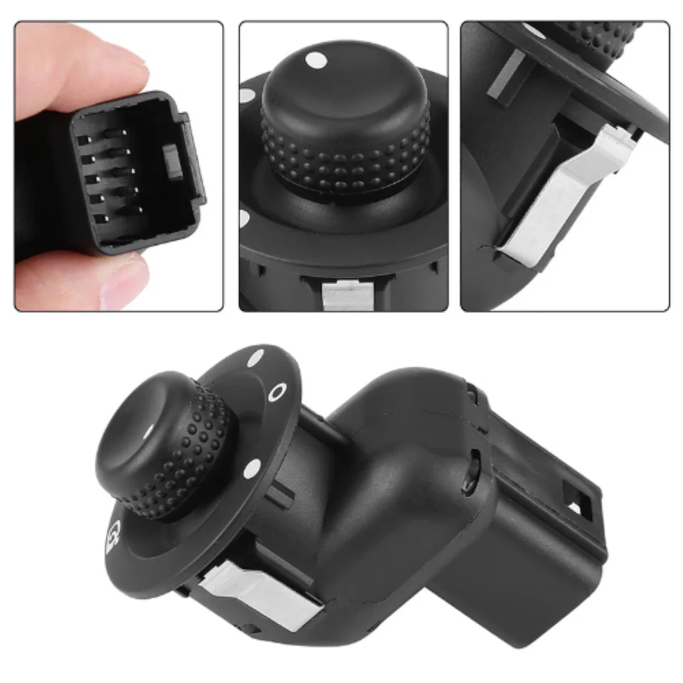 BOUTON DE COMMANDE REGLAGE RETROVISEUR CLIO 3 MEGANE 2 SCENIC 2 LAGUNA 2 KANGOO - Photo 2/4