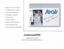 Eric Vail Atlanta Flames AUTOGRAPH AUTO SIGNED INDEX HOCKEY CARD 100% COA