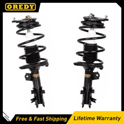 Pair Front Struts w/Coil Spring for 2006-2011 Hyundai Accent & Kia Rio (LX, SX)