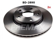 2 Bremsscheiben vorne Fremax BD-2890 275mm für div. Toyota Auris E15 Prod. Japan