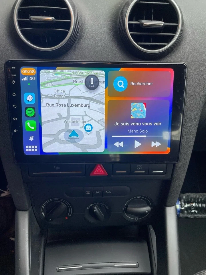 Apple Carplay For Audi A3 S3 2003-2012 Car Stereo Radio GPS Android 64GB+4GB - image 3 of 4