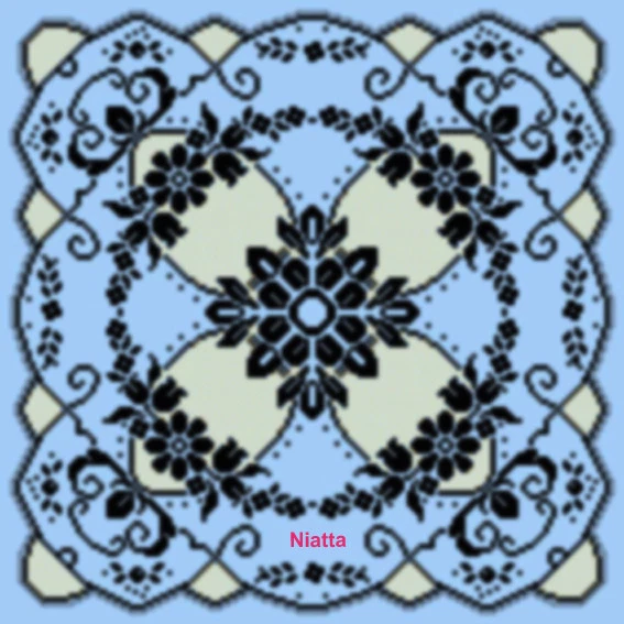 Filet Crochet Pattern, Square Doily Tablecloth Chart Houseware PDF Free Shipping - Image 4 of 4