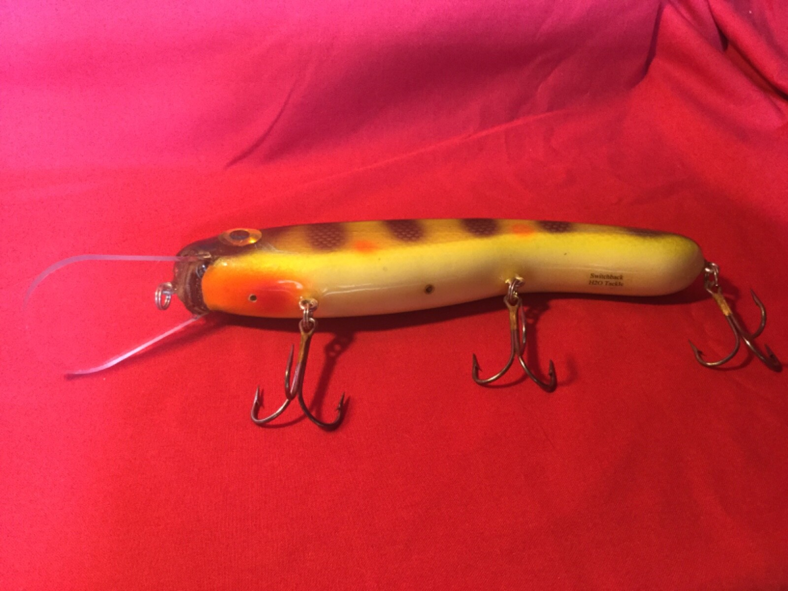 H2O TACKLE 12" SWITCHBACK Muskie Pike Deep Diving Trolling Lure Yellow Perch - Image 7
