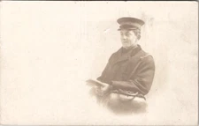 Salvation Army Gentleman RPPC c1905 Real Photo Postcard X17