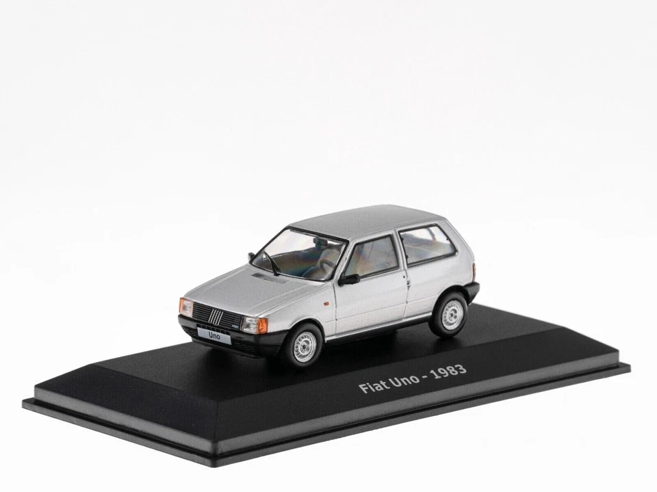 FIAT UNO 1983 SILVER IXO ALTAYA ABADD153 1/43 1:43 CLASSIC CAR COLLECTION LHD - Photo 3/3