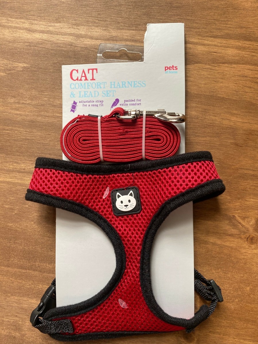 Pet At Home Cat Comfort Harness Lead Set Colours Brand New Sealed