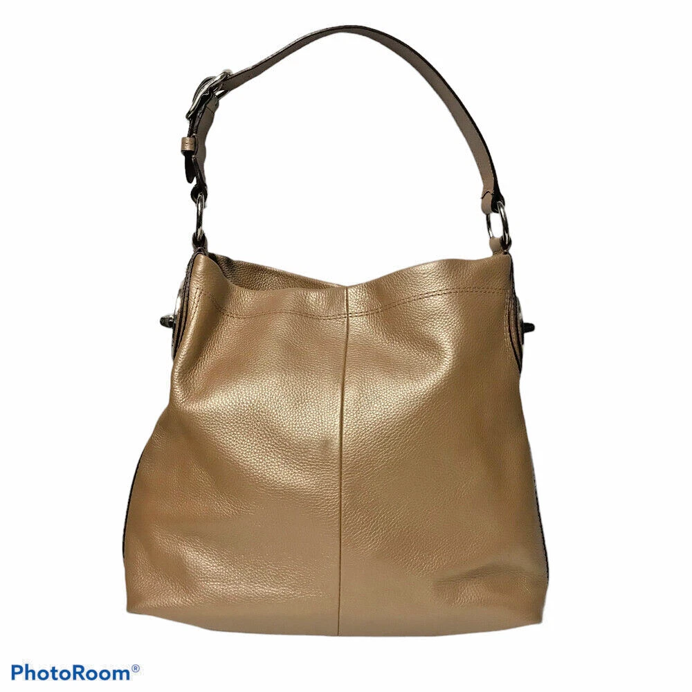 Gold leather handbags sale