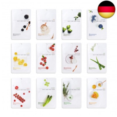 [PAKET VON 12] EUNYUL Daily Care Gesichtstuchmasken 12 Typen 22 ml x 12 Stück 