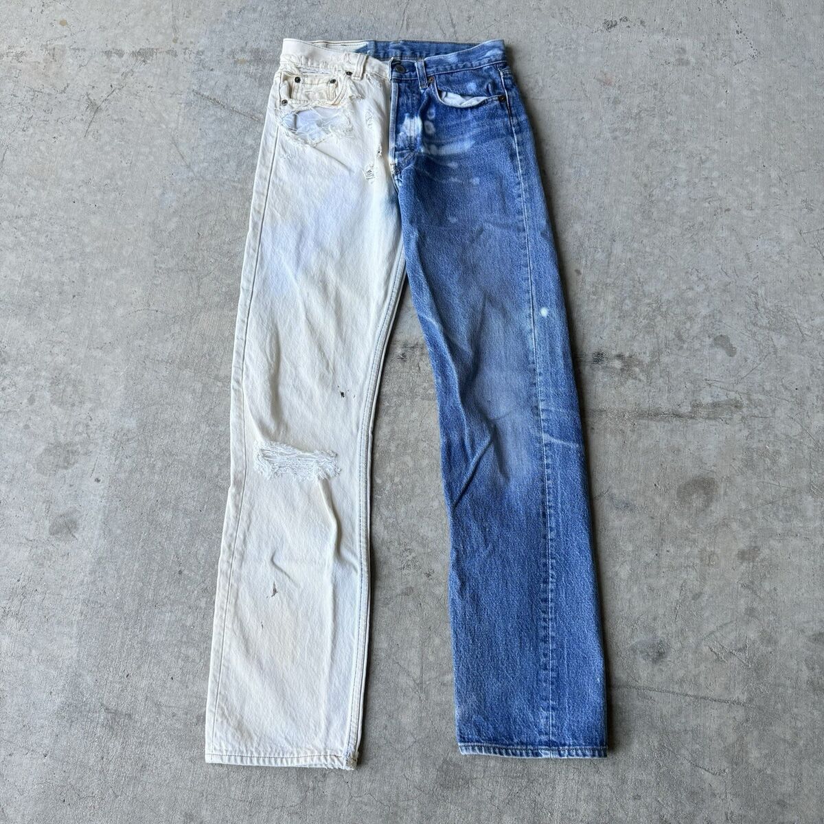 Vintage 80s 90s Thrashed Bleached Levi's 501 Made In USA 36 Vintage 80s 90s Thrashed Bleached Levi's 501 Made In USA 36