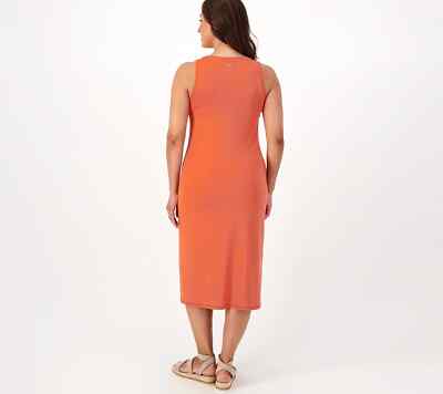 zuda Z-Cool Jersey Sleeveless Midi Dress-Olive-XS-NEW-A596092 | eBay