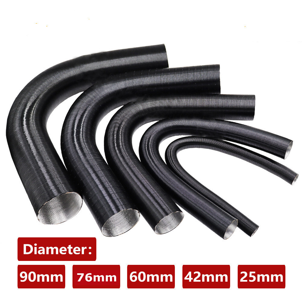 25/42/60/76/90mm Heater Duct Pipe Hot Cold Air Ducting For Webasto Diesel  Heater | eBay