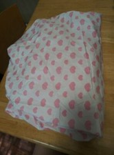 NWOT PARENT'S CHOICE FITTED CRIB SHEET ONE PIECE PINK HEART PRINT 28x52