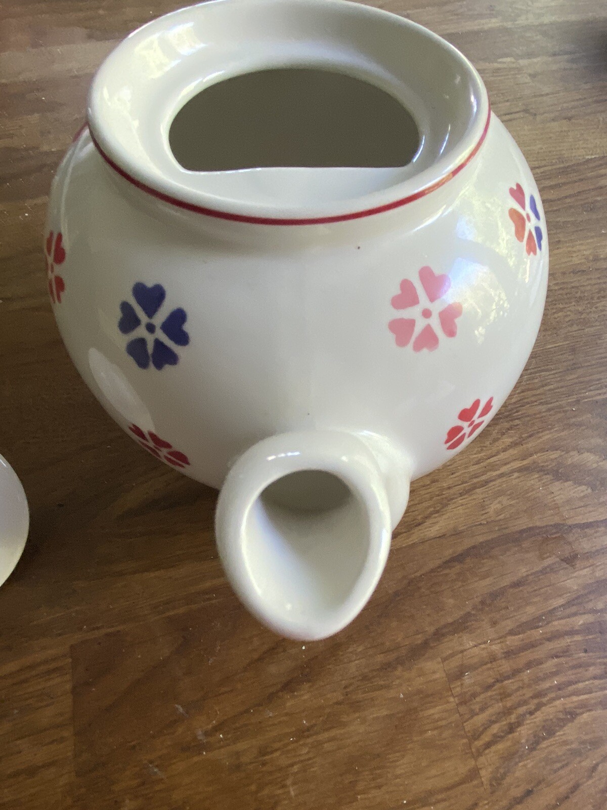 Whittard of Chelsea Large Bone China Teapot with Flower Print Pattern
