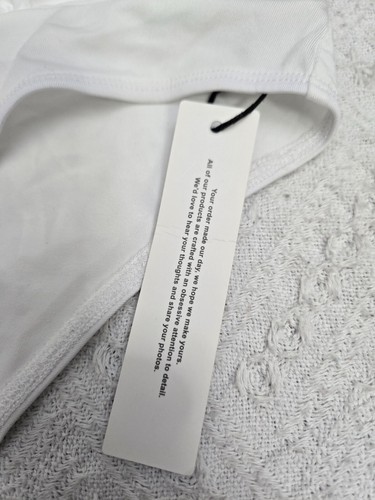 White Wrap-Style Bodysuit With Short Sleeves & V-Neckline Stretchy Polyester/Spa - Picture 4 of 6