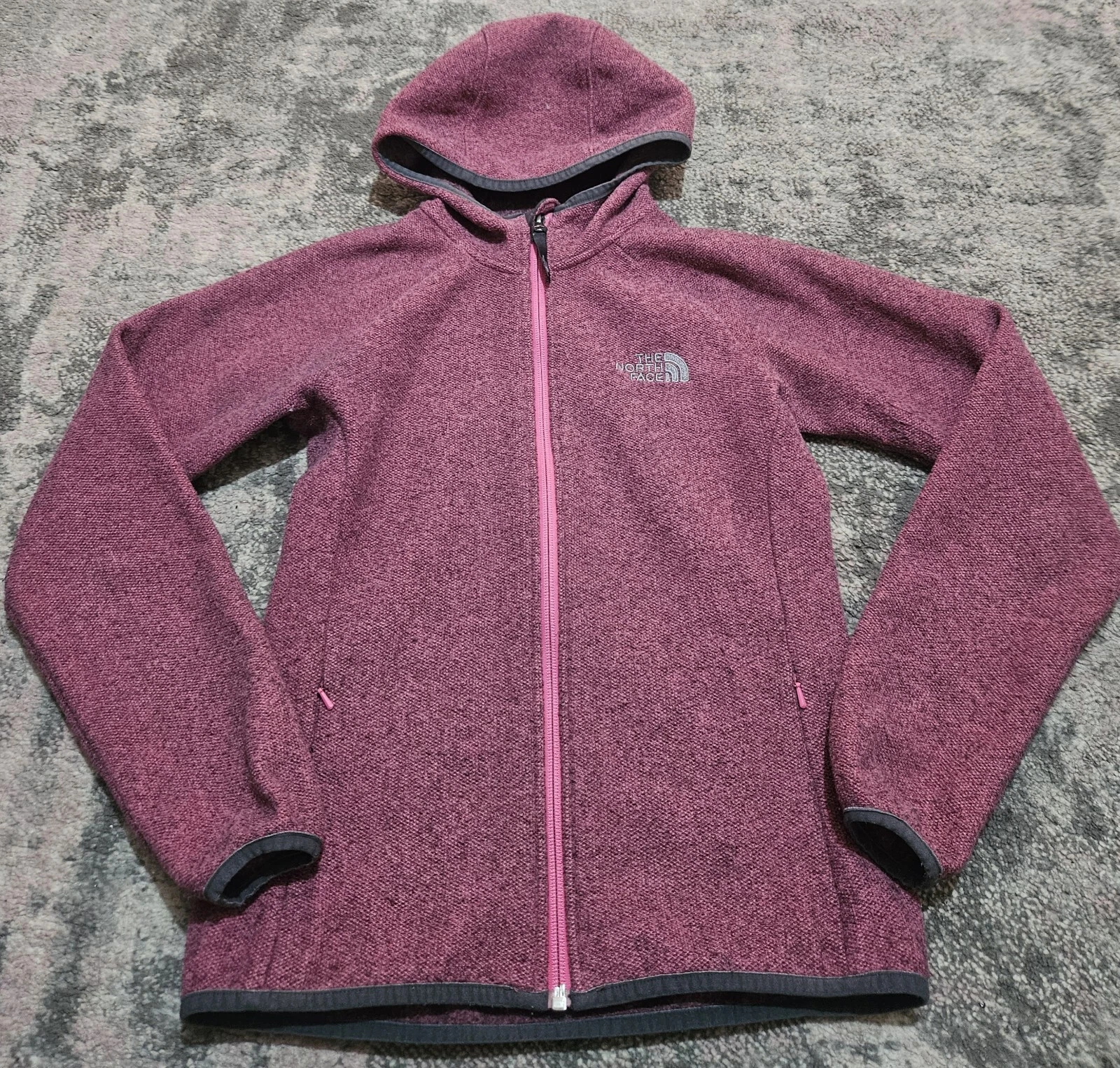 The North Face Women's Full Zip Fleece Hoodie Pink XS