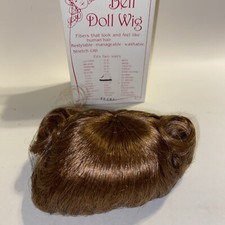 Bell Ceramics Doll Wig PATTI AUBURN Short With Curly Pigtails 11-12  NEW