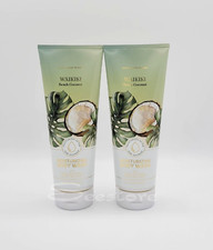 Bath Body Works Waikiki Beach Coconut Moisturizing Body Wash 10 oz Set of 2