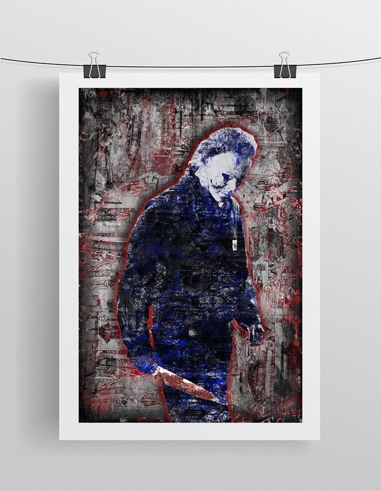 Michael Myers of HALLOWEEN Poster, Halloween Horror Print 13x19in Free Ship eBay
