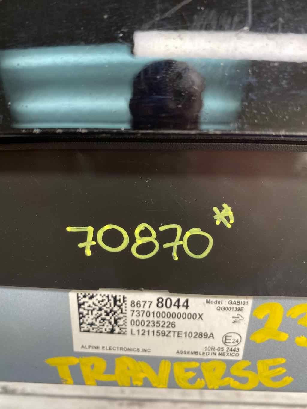 2023 CHEVROLET TRAVERSE radio receiver 86778044 OEM 23 for sale 