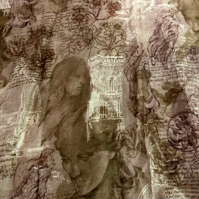 NWT PATRICIA NASH Italian Sketchbook   women's scarf - Heritage