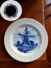 PETITE ASSIETTE HOLLANDAISE DELFT BLAUW HANDWORK TBE - D : 20 cm