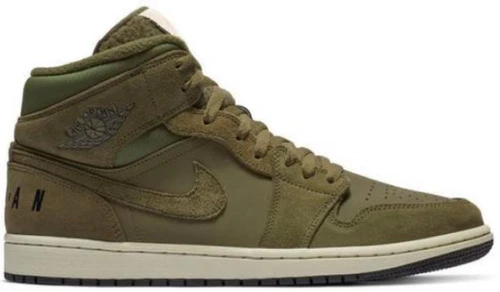 Jordan 1 Retro Mid Olive Canvas