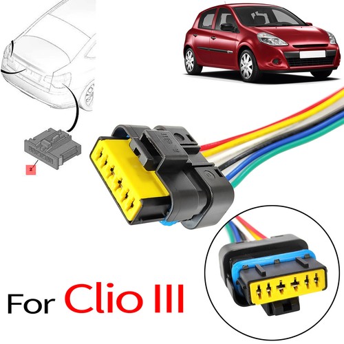 Connettore fanale posteriore cablaggio 6pin per Renault Clio III MK3 2005-2014 - Foto 2 di 8
