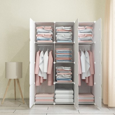 Diy 12 16 Cube Closet Wardrobe Modular Storage Organizer Clothes