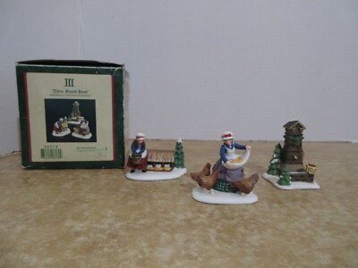 Dept. 56 Twelve Days Of Dickens Village III Three French Hens 1995