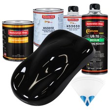 Jet Black Premium Quart Urethane Basecoat Clearcoat Car Auto Body Paint Kit Jet Black Premium Quart Urethane Basecoat Clearcoat Car Auto Body Paint Kit