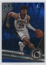 2023-24 Bowman U Chrome Blue RayWave Refractor 74/199 Malik Hall #55 0b3