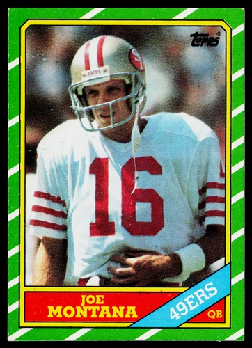 Joe Montana, 1986 Topps, #156, San Francisco 49ers,