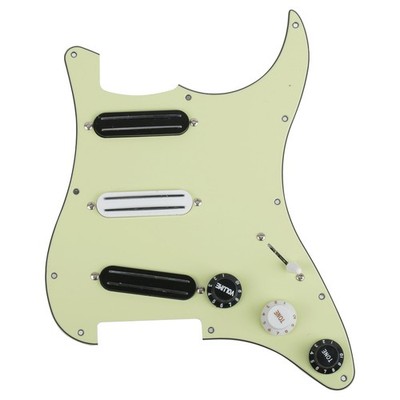Loaded Prewired Pickguard Dual Rail Humbucker Pickups 500k Pots for ST Strat