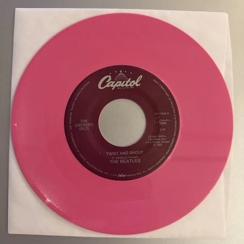 The Beatles Twist and Shout 1994 7" Pink Vinyl Single Capitol Records