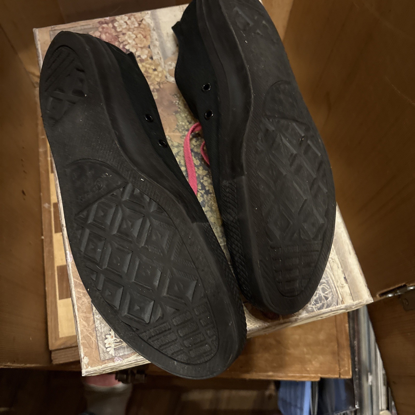 CONVERSE ALL STAR, SOLID BLACK, LOW CUT SNEAKERS … - image 7