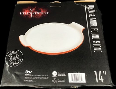 Hell s Kitchen Brand New 14  Pizza and More Round Stone Oven Safe Serving Dish